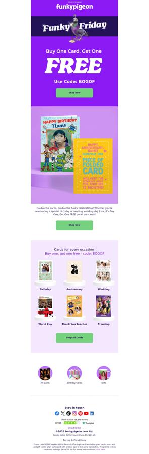 Buy one card get one FREE 💌 💌